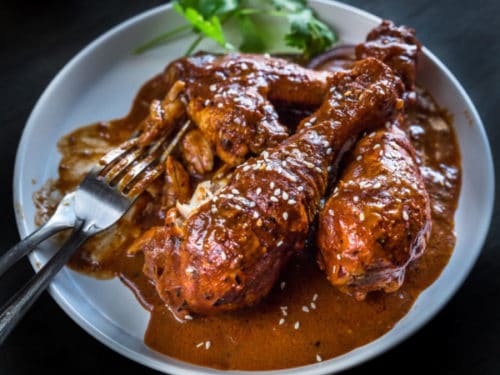 Mexican Chicken Mole Recipe With Dark Chocolate Wandercooks