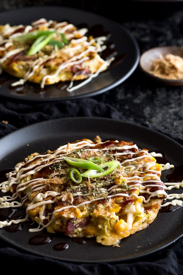 Okonomiyaki Recipe - Hungry? Whip up your very own homemade okonomiyaki - Japanese Savoury Pancakes - packed with mouth-watering flavour and just perfect for a quick and easy dinner or snack.