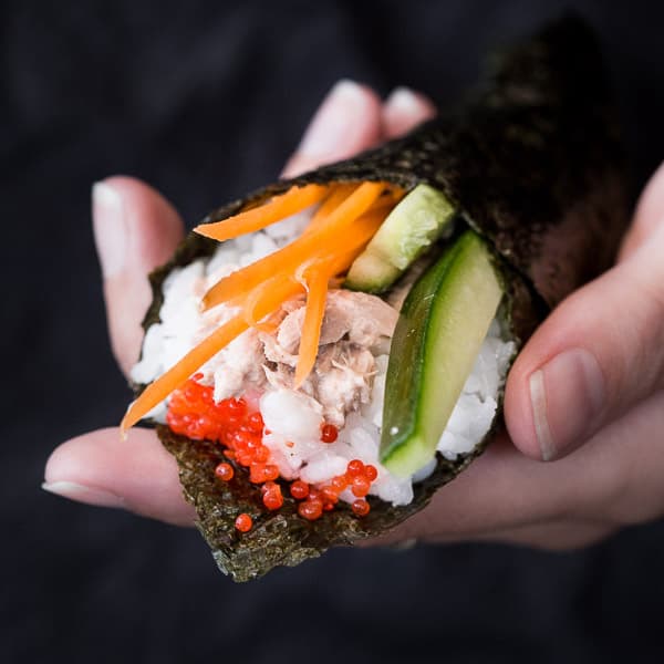 Temaki Sushi - Easy Hand Roll Sushi | Wandercooks