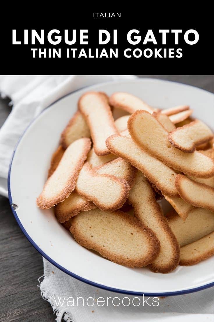 Lingue di Gatto - Italian Cat Tongue Cookies