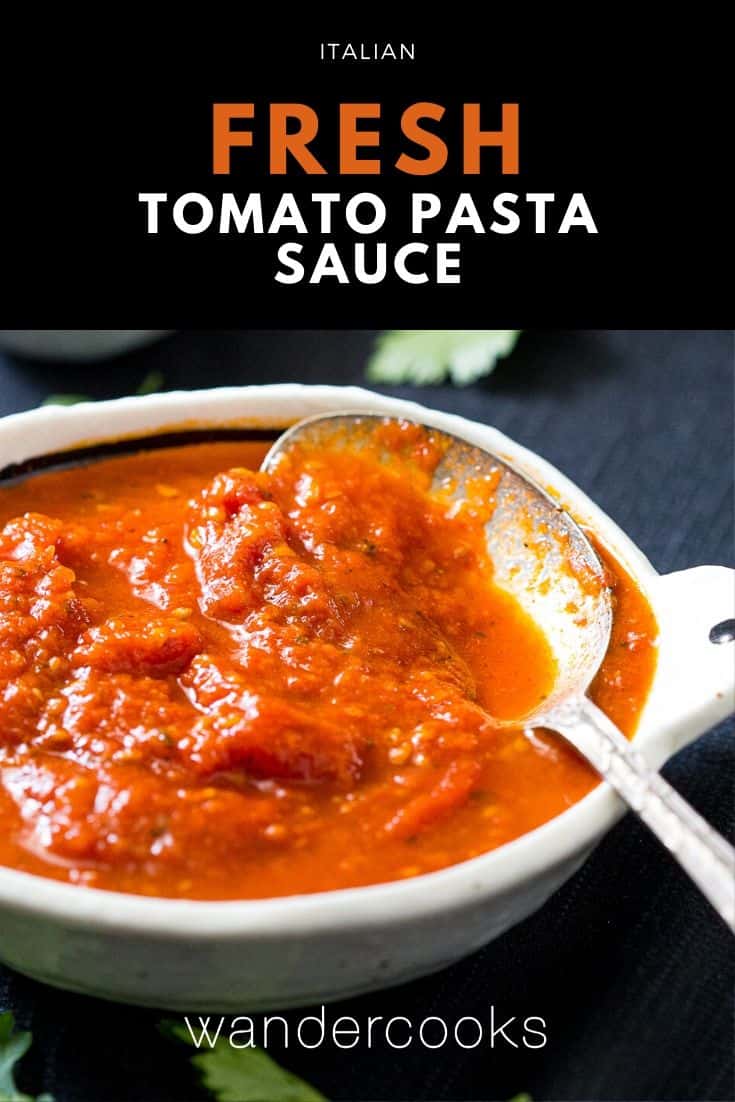 Fresh Tomato Pasta Sauce