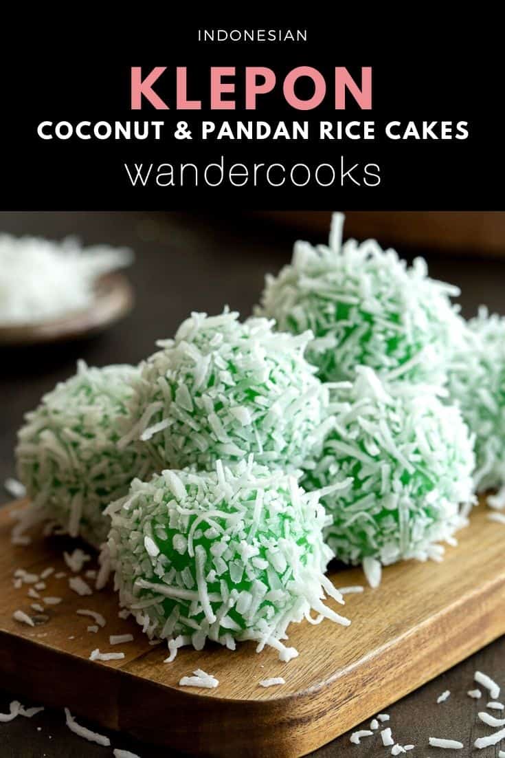 Klepon - Indonesian Sweet Rice Cakes (Onde Onde)