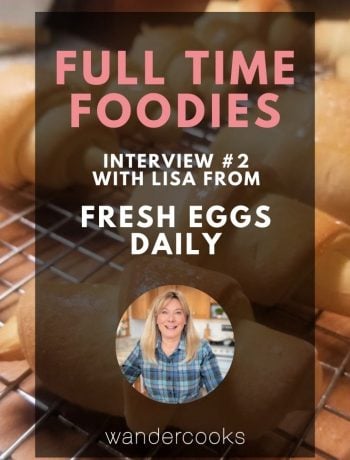 Crescent rolls with text overlay of Full Time Foodies and image of Lisa.