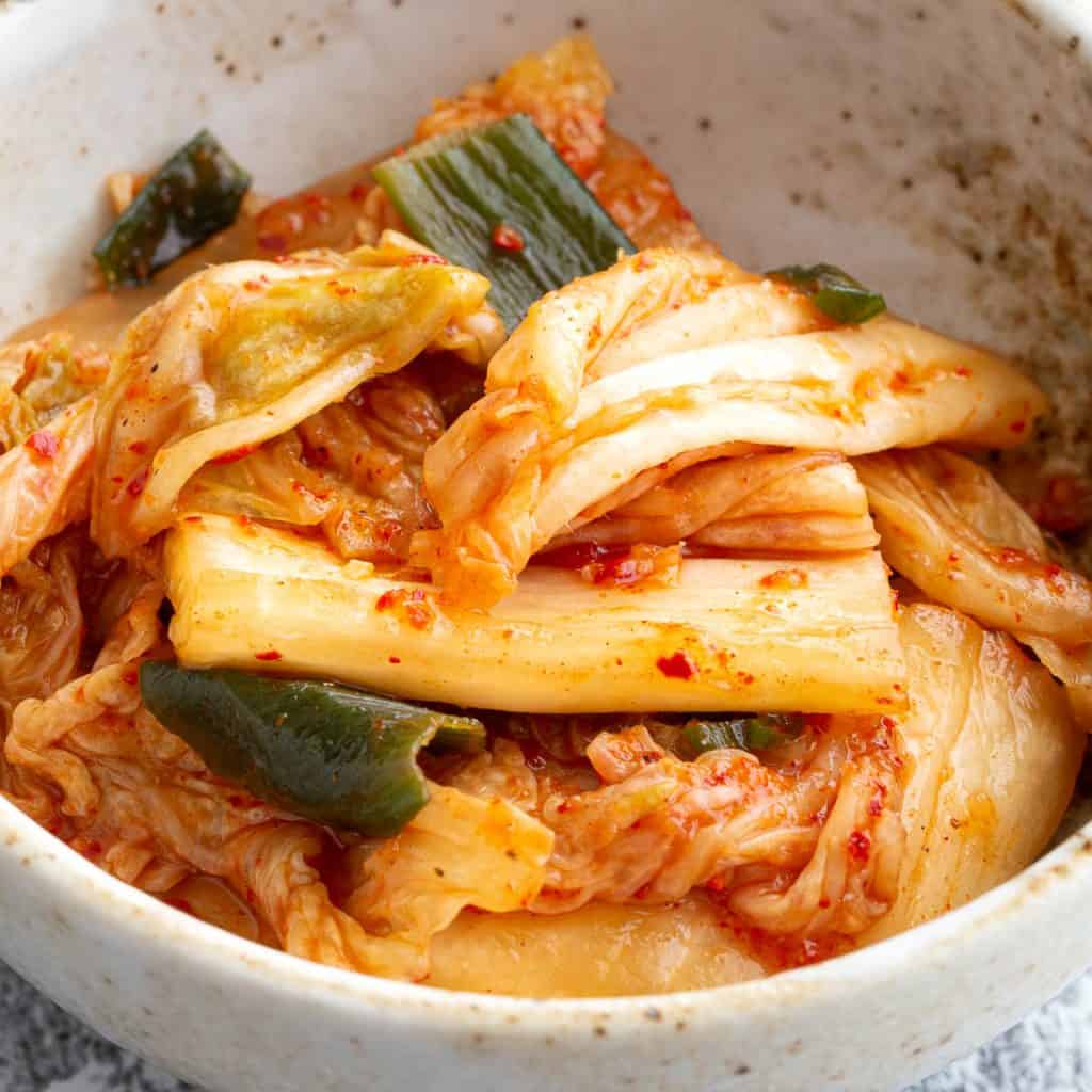 Easy Korean Kimchi - Fermented Spicy Cabbage | Wandercooks