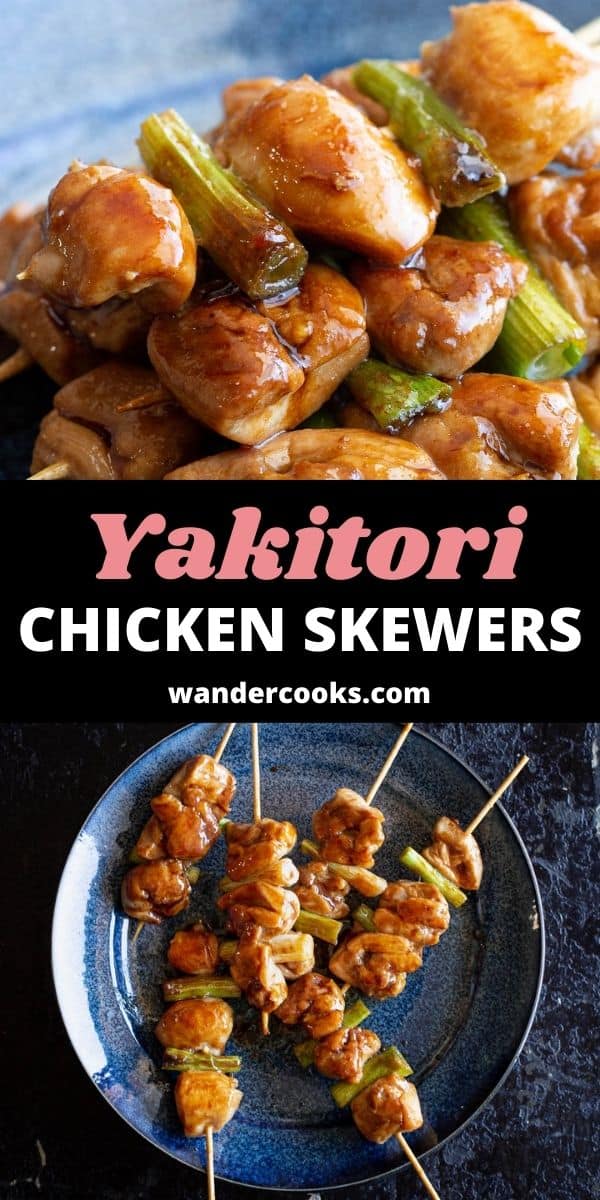 Japanese Chicken Skewers - Negima Yakitori