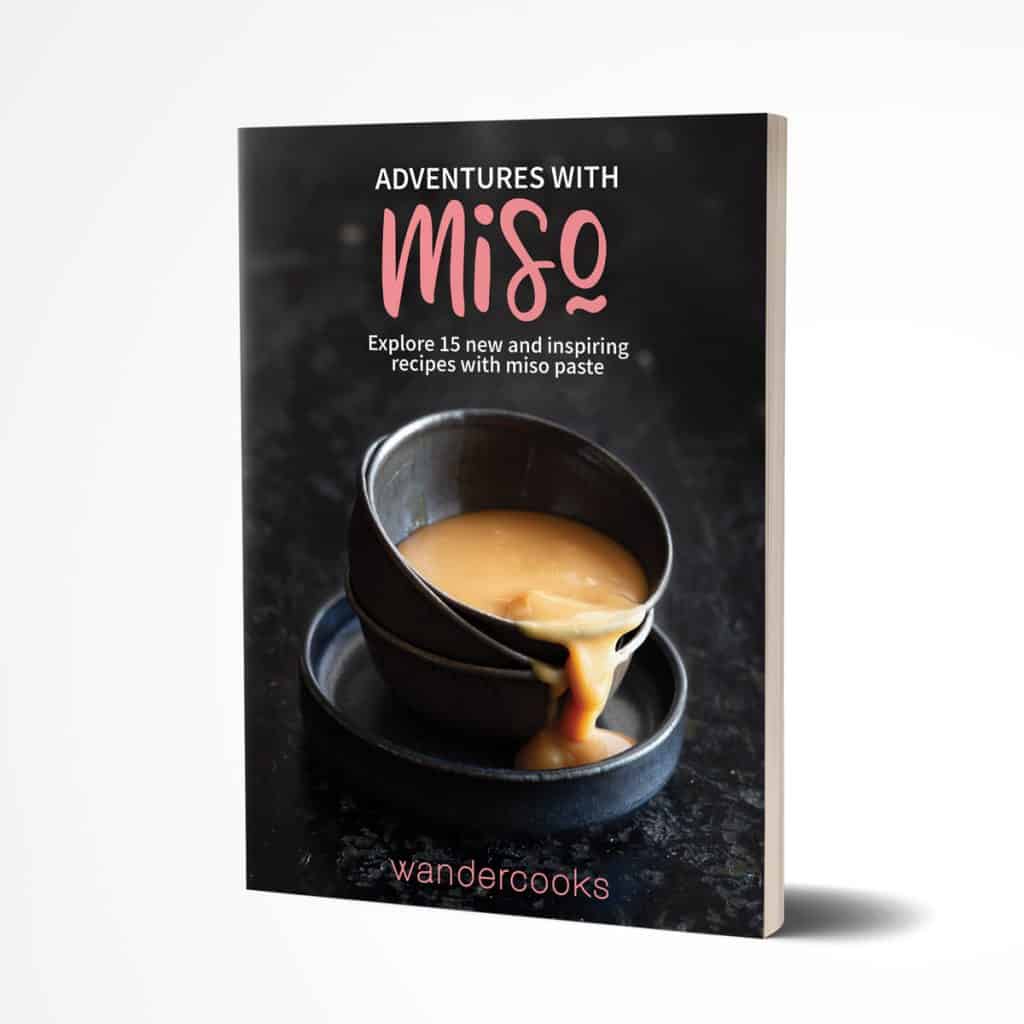 Front cover of Adventures with Miso e-Cookbook.