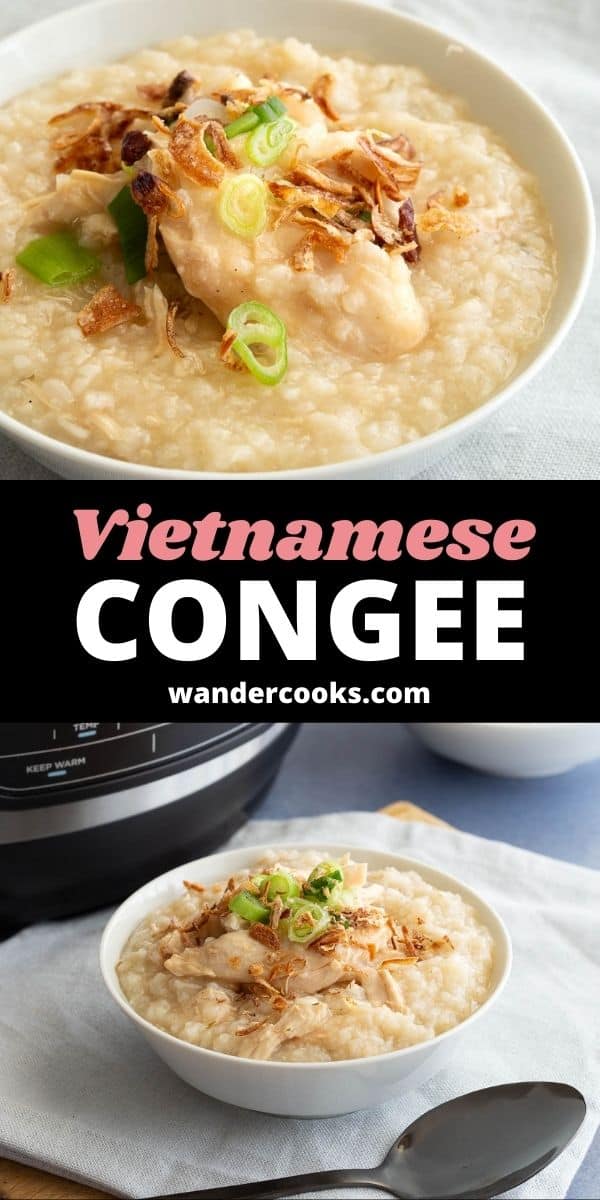 Vietnamese Chicken Rice Porridge - Chao Ga