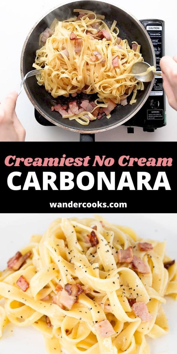 The Creamiest No Cream Carbonara Pasta