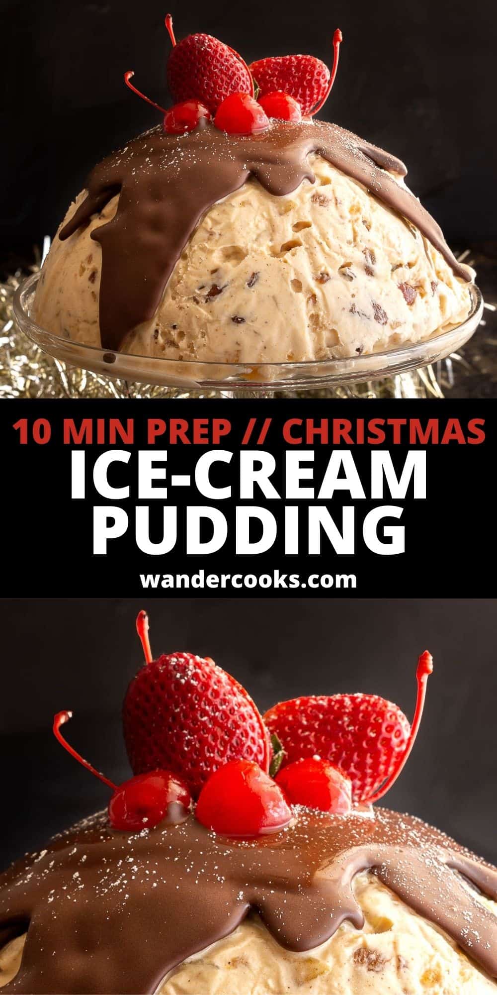 Show-Stopping Christmas Ice Cream Pudding