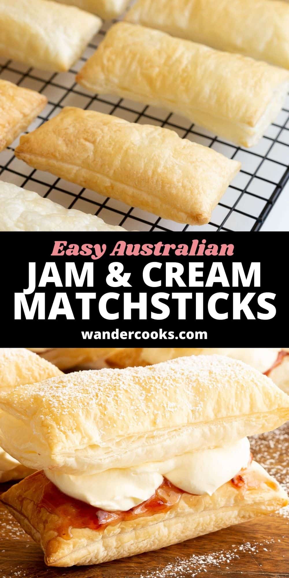 3 Ingredient Jam & Cream Matchsticks