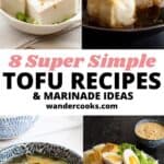 Tofu cooked in various Japanese and Indonesian dishes.
