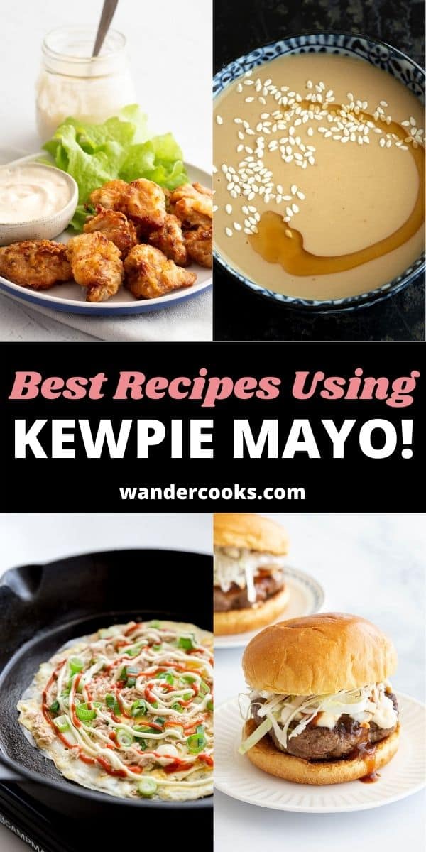 Four recipes topped or using Kewpie mayonnaise.
