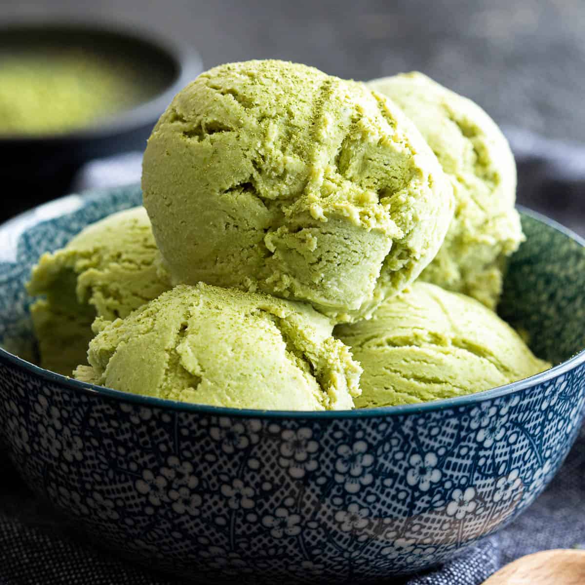 Creamy Matcha Green Tea Ice Cream | Wandercooks