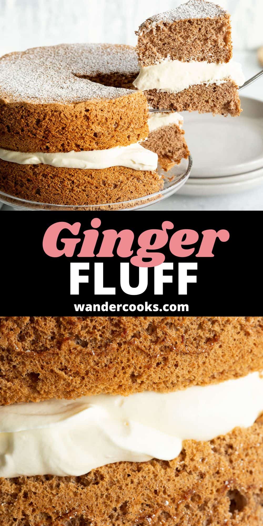 Easy Ginger Fluff Sponge Cake