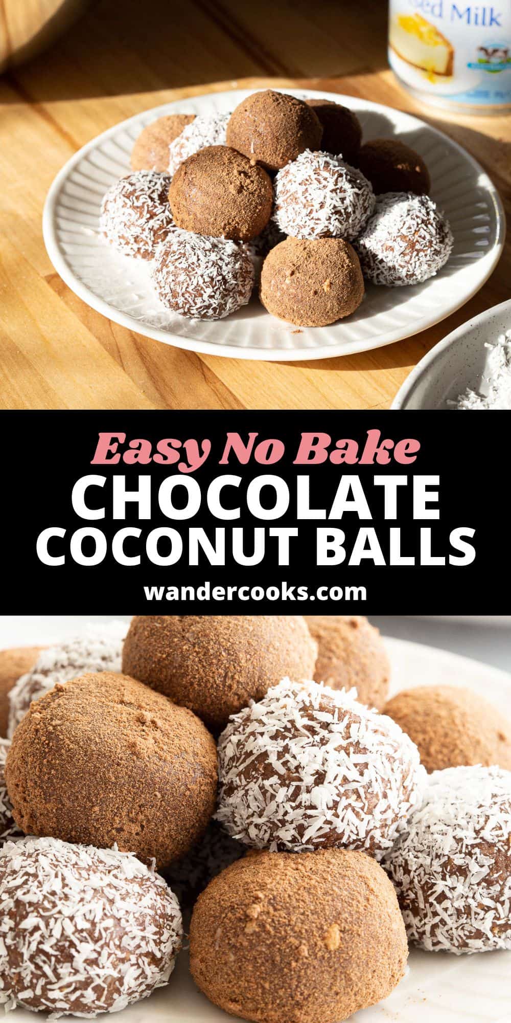 10 Minute Chocolate Coconut Balls - Rum Balls