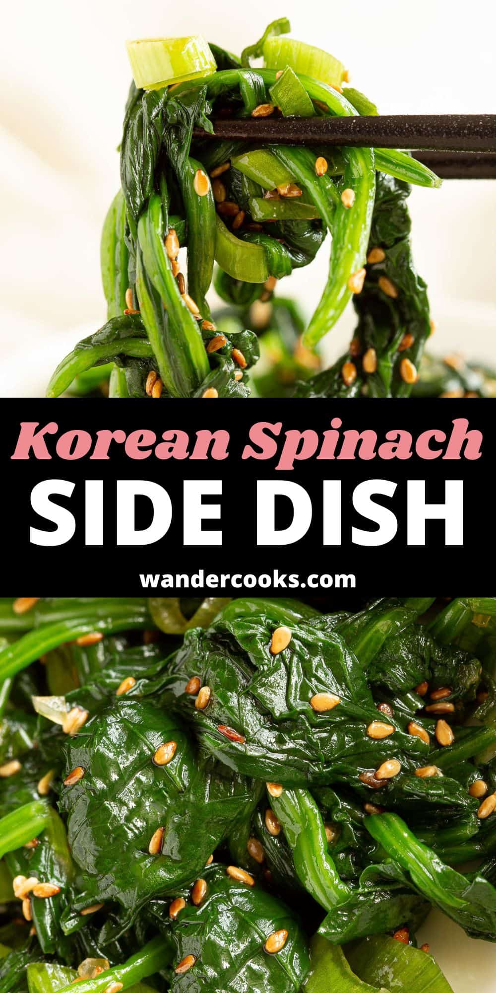 Korean Seasoned Spinach - Sigeumchi Namul
