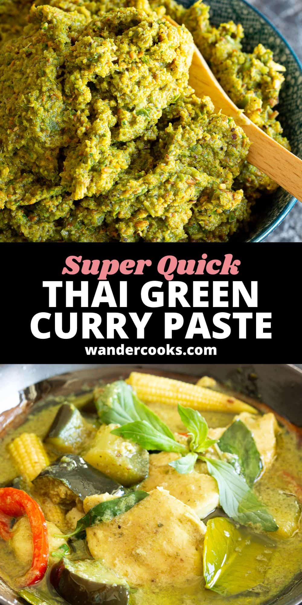Quick Thai Green Curry Paste - Gaeng Kiew Waan