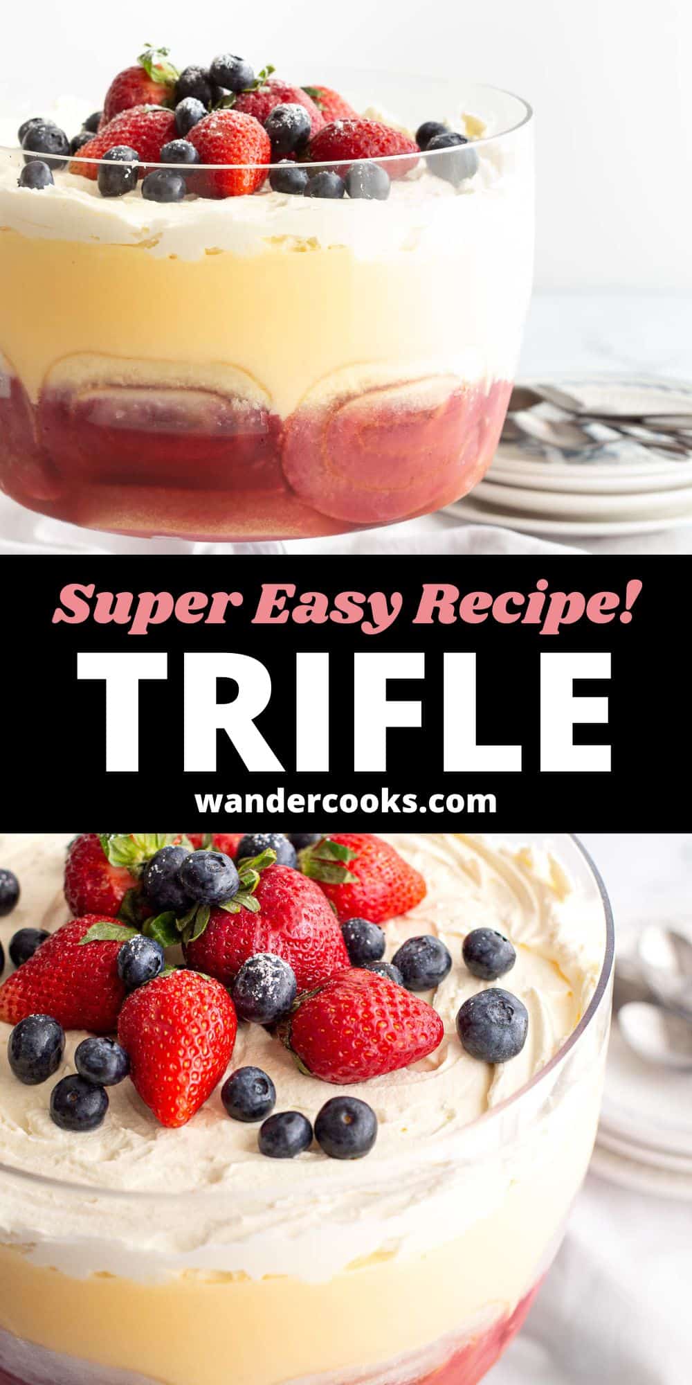 Super Easy Australian Trifle with Custard
