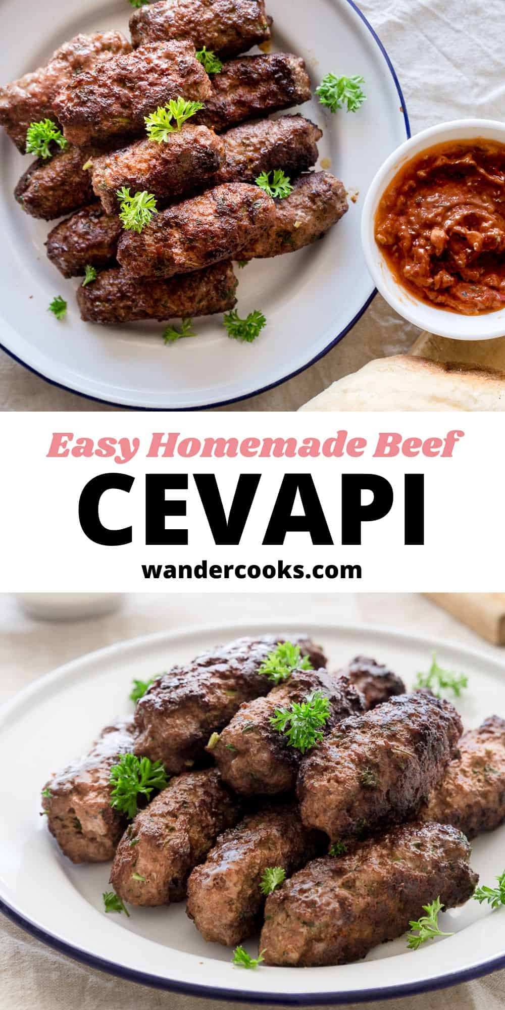 Cevapi - Easy Balkan Beef Sausages