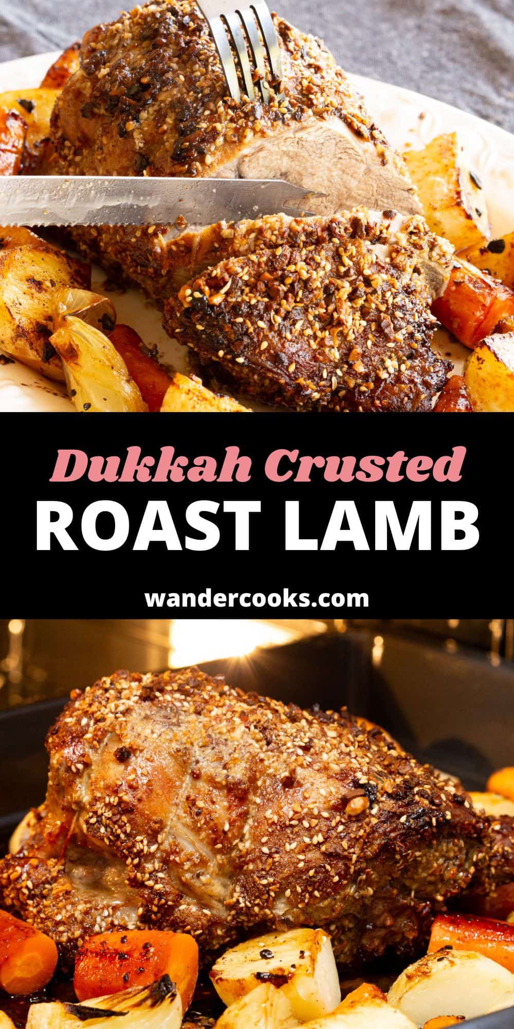 Rolled Lamb Roast with Dukkah Crust
