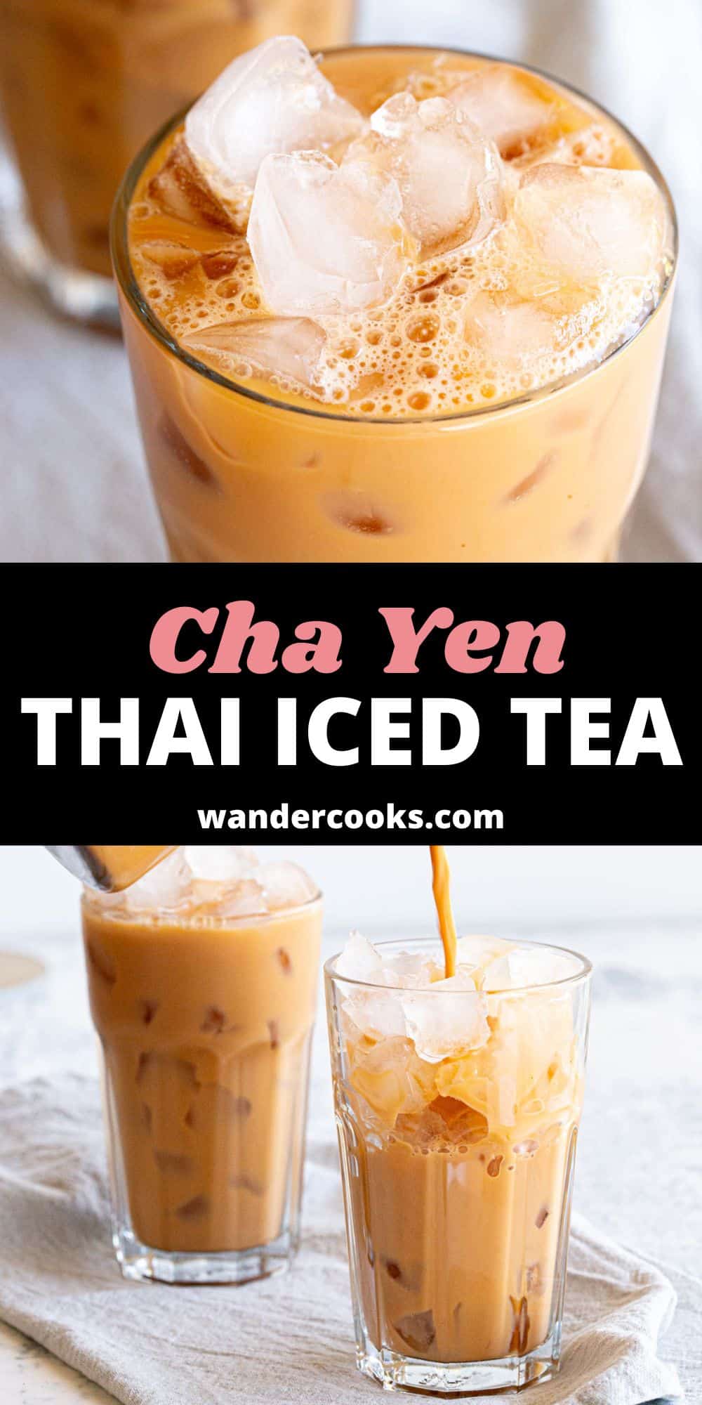 Easy Thai Iced Tea - Cha Yen